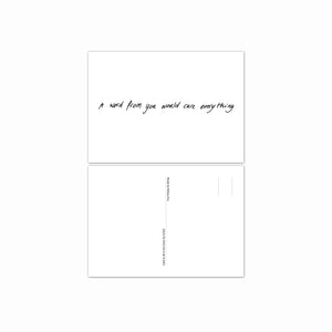 'A word from you' set of 10 postcards